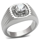 Pandora Rings TK943 Stainless Steel Ring with AAA Grade CZ