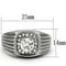 Pandora Rings TK943 Stainless Steel Ring with AAA Grade CZ