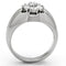 Pandora Rings TK944 Stainless Steel Ring with AAA Grade CZ