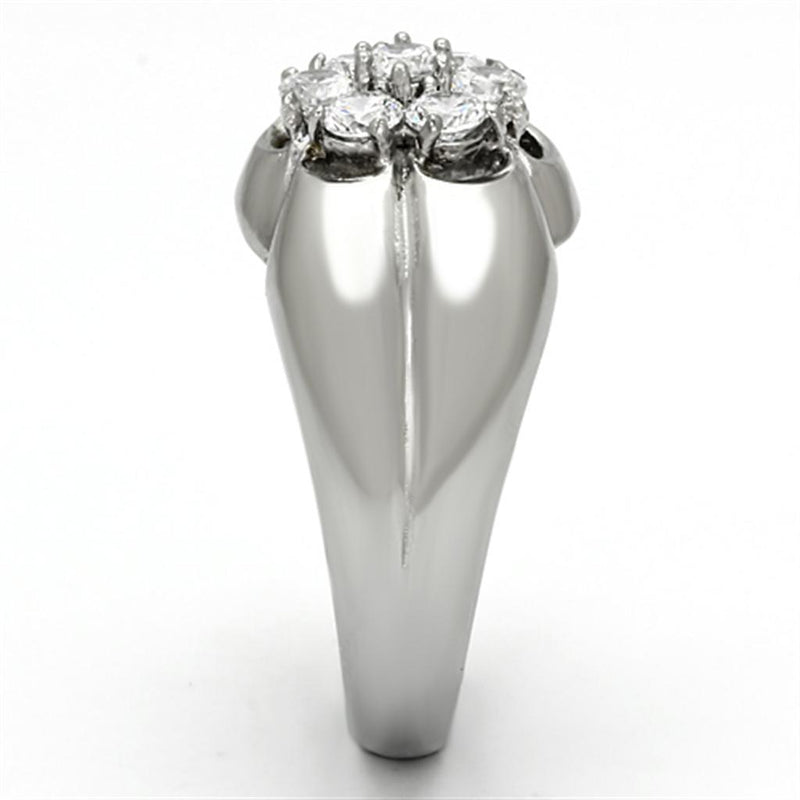 Pandora Rings TK944 Stainless Steel Ring with AAA Grade CZ