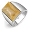 Pandora Rings TK947 Stainless Steel Ring with Semi-Precious in Brown