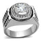 Pandora Rings TK948 Stainless Steel Ring with AAA Grade CZ