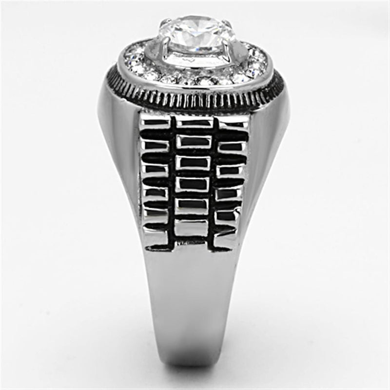 Pandora Rings TK948 Stainless Steel Ring with AAA Grade CZ