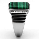 Pandora Rings TK953 Stainless Steel Ring with Synthetic in Emerald