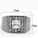 Pandora Rings TK955 Stainless Steel Ring with AAA Grade CZ