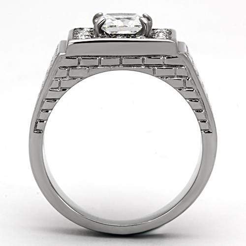 Pandora Rings TK955 Stainless Steel Ring with AAA Grade CZ