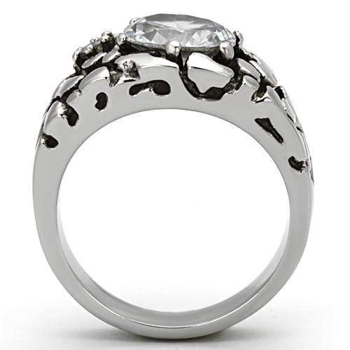 Pandora Rings TK959 Stainless Steel Ring with AAA Grade CZ