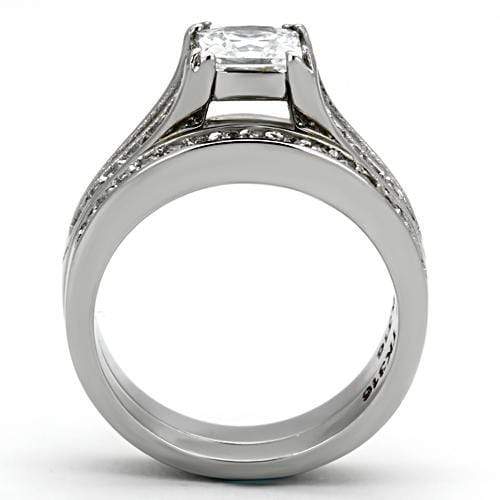 Pandora Rings TK969 Stainless Steel Ring with AAA Grade CZ