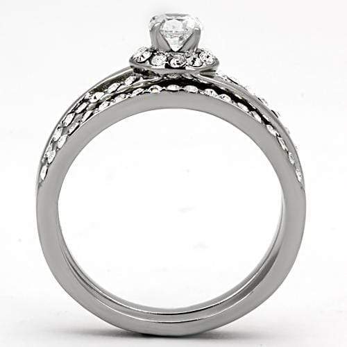 Pandora Rings TK971 Stainless Steel Ring with AAA Grade CZ