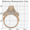 Pandora Rose Gold Rings 0W283 Rose Gold Brass Ring with AAA Grade CZ