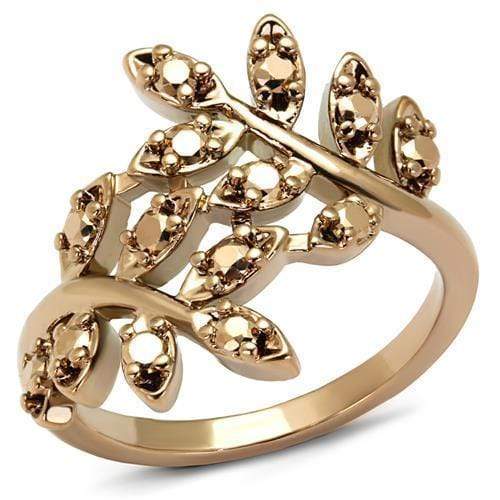 Pandora Rose Gold Rings 3W1194 Rose Gold - Brass Ring & CZ