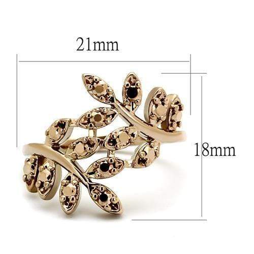 Pandora Rose Gold Rings 3W1194 Rose Gold - Brass Ring & CZ