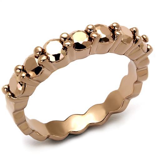 Pandora Rose Gold Rings 3W1195 Rose Gold - Brass Ring & CZ