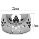 Silver Jewelry Rings Pinky Rings For Women TK1684 Stainless Steel Ring Alamode Fashion Jewelry Outlet