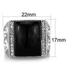 Pinky Rings For Women TK1767 Stainless Steel Ring with Synthetic