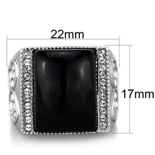 Pinky Rings For Women TK1767 Stainless Steel Ring with Synthetic