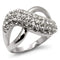 Pre Engagement Ring 30419 Rhodium Brass Ring with Top Grade Crystal