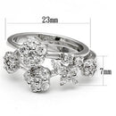 Silver Jewelry Rings Pre Engagement Ring 3W026 Rhodium Brass Ring with AAA Grade CZ Alamode Fashion Jewelry Outlet