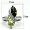 Pre Engagement Ring 3W033 Rhodium Brass Ring with AAA Grade CZ