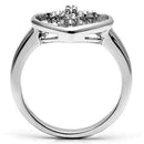Silver Jewelry Rings Pre Engagement Ring 3W046 Rhodium Brass Ring with AAA Grade CZ Alamode Fashion Jewelry Outlet
