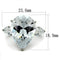 Promise Rings For Her TK2256 Stainless Steel Ring with AAA Grade CZ