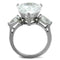 Promise Rings For Her TK2256 Stainless Steel Ring with AAA Grade CZ