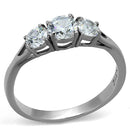 Promise Rings For Her TK2260 Stainless Steel Ring with AAA Grade CZ