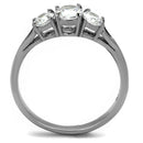 Promise Rings For Her TK2260 Stainless Steel Ring with AAA Grade CZ