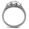 Promise Rings For Her TK2260 Stainless Steel Ring with AAA Grade CZ