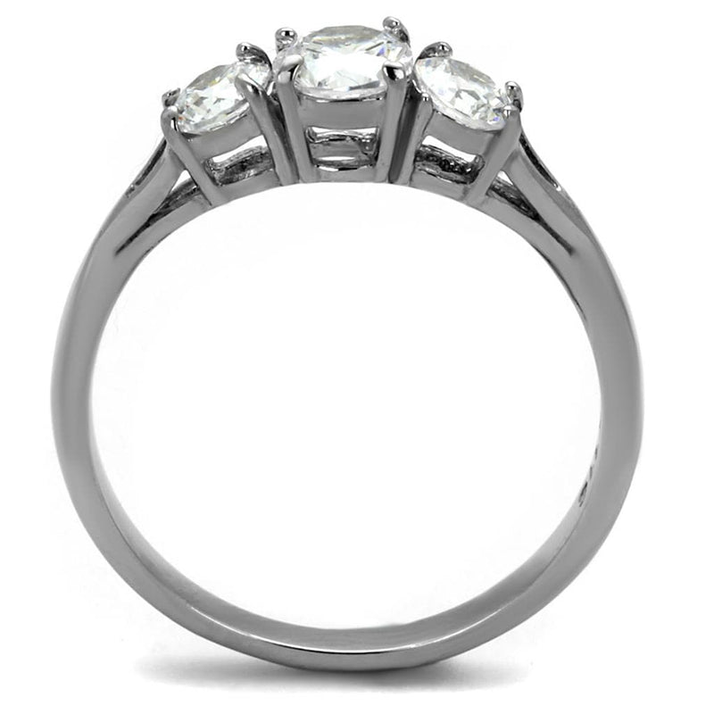 Promise Rings For Her TK2260 Stainless Steel Ring with AAA Grade CZ