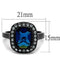 Promise Rings For Her TK2283 Two-Tone Black - Stainless Steel Ring