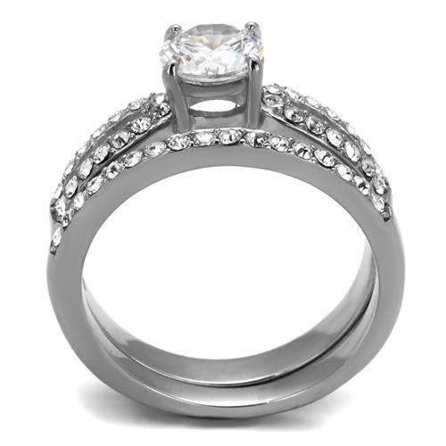 Promise Rings For Her TK2292 Stainless Steel Ring with AAA Grade CZ