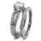 Promise Rings For Her TK2292 Stainless Steel Ring with AAA Grade CZ