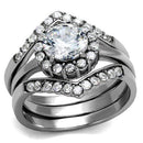 Promise Rings For Her TK2297 Stainless Steel Ring with AAA Grade CZ