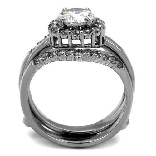 Promise Rings For Her TK2297 Stainless Steel Ring with AAA Grade CZ