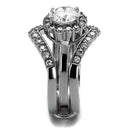 Promise Rings For Her TK2297 Stainless Steel Ring with AAA Grade CZ