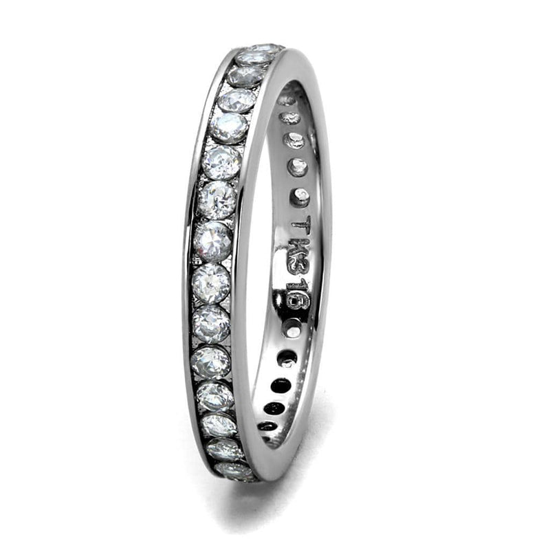 Promise Rings For Her TK2343 Stainless Steel Ring with AAA Grade CZ