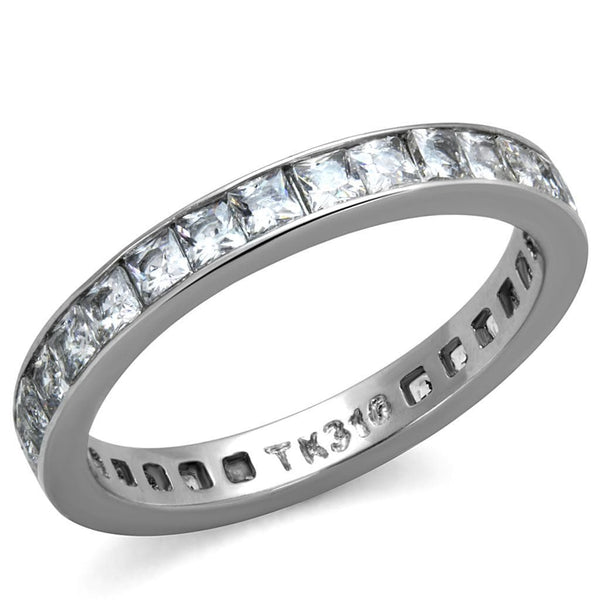 Promise Rings For Her TK2344 Stainless Steel Ring with AAA Grade CZ