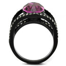 Promise Rings For Her TK2348 - Stainless Steel Ring with Top Grade Crystal