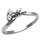 Promise Rings TK627 Stainless Steel Ring with AAA Grade CZ