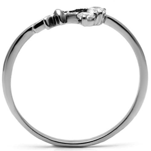 Promise Rings TK627 Stainless Steel Ring with AAA Grade CZ