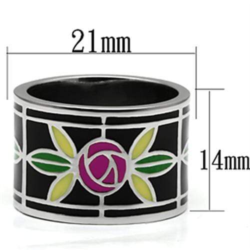 Promise Rings TK683 Stainless Steel Ring with Epoxy