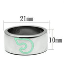 Promise Rings TK689 Stainless Steel Ring with Epoxy