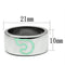 Promise Rings TK689 Stainless Steel Ring with Epoxy