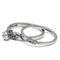 Silver Jewelry Rings Promise Rings TK694 Stainless Steel Ring with AAA Grade CZ Alamode Fashion Jewelry Outlet