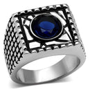 Promise Rings TK698 Stainless Steel Ring with Synthetic in Montana