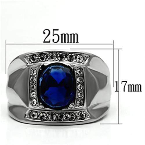 Promise Rings TK699 Stainless Steel Ring with Synthetic in Montana