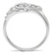 Silver Jewelry Rings Promise Rings TK6X179 Stainless Steel Ring with AAA Grade CZ Alamode Fashion Jewelry Outlet