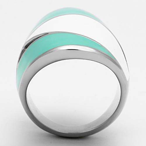 Promise Rings TK808 Stainless Steel Ring with Epoxy
