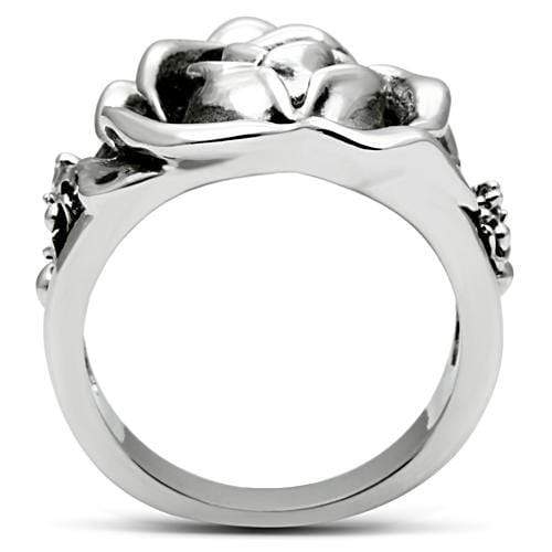 Proposal Ring 3W210 Rhodium Brass Ring with AAA Grade CZ